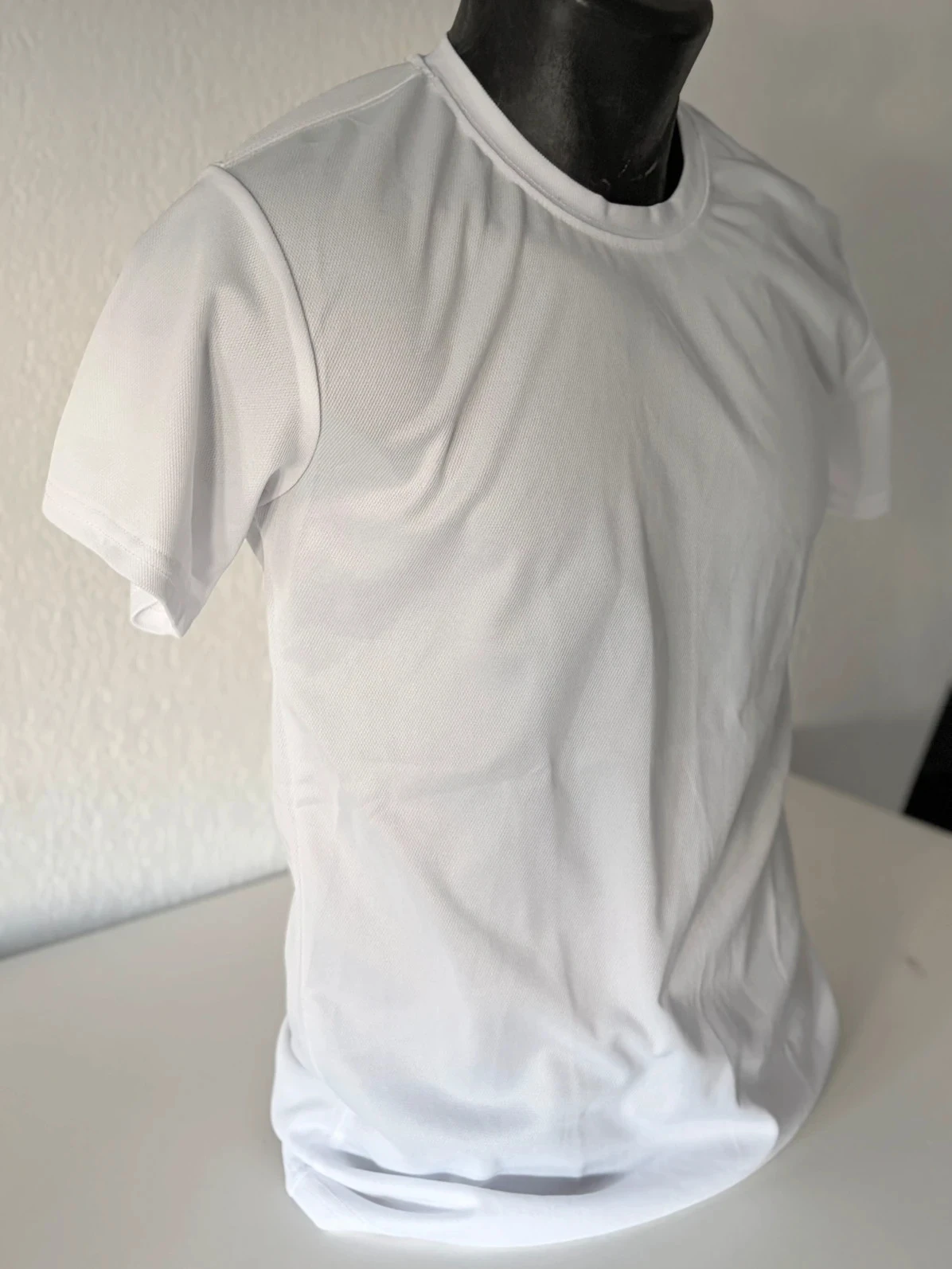 Witte Basic Heren Sport & Vrije Tijd T-shirt - Maat S - Casual Classics – photo 3